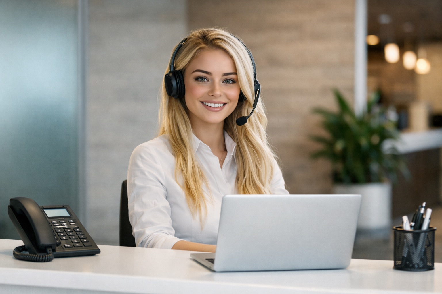 AI receptionist ready to help your business