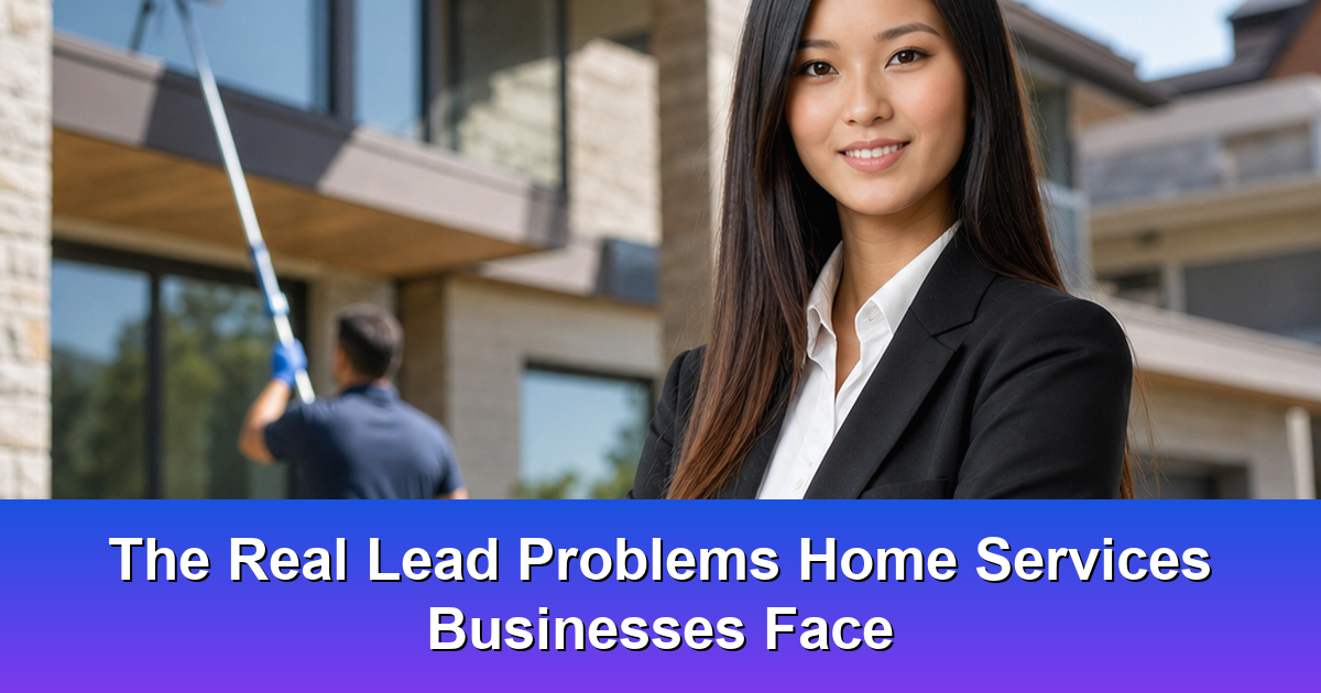 Home services lead leakage dashboard and field service context