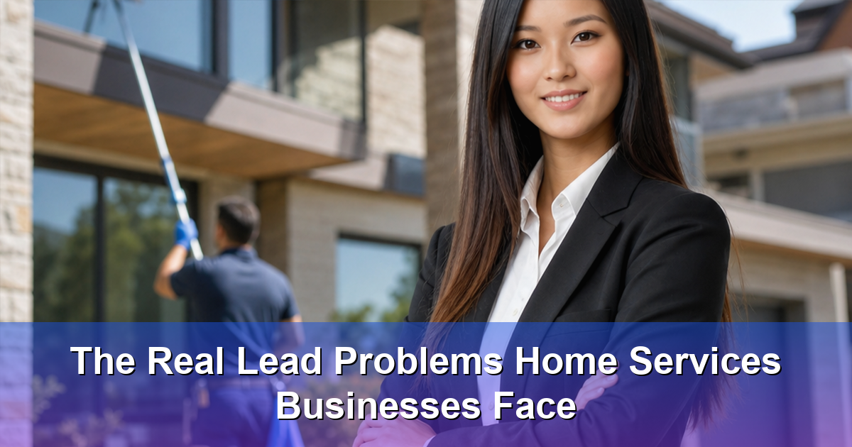 Home services lead leakage dashboard and field service context