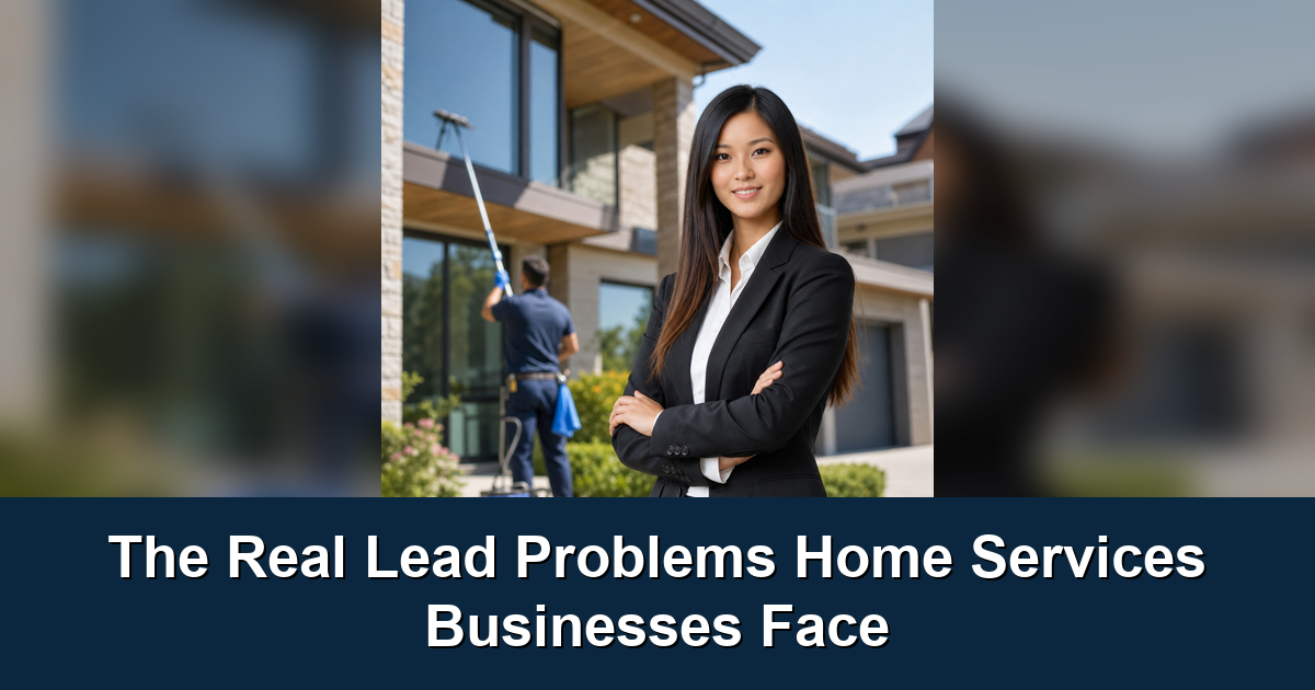 Home services lead leakage dashboard and field service context
